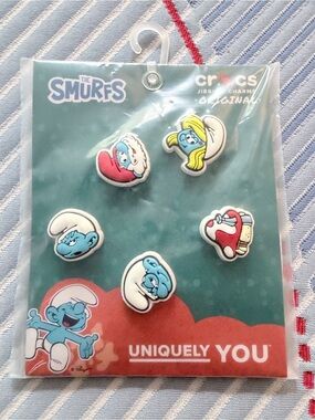 CROCS The Smurfs Jibbitz Charm Pack - Blue, Red, Yellow, White